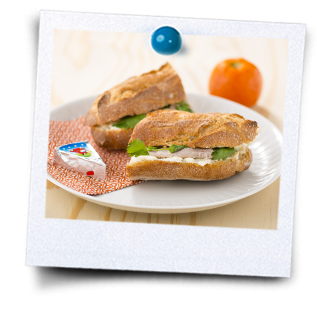 Warme sandwich met varkenslapjes